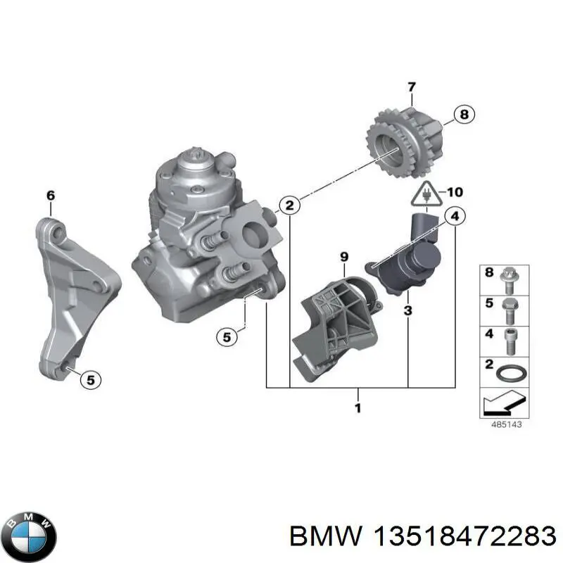13518472283 BMW Насос паливний високого тиску (ПНВТ)