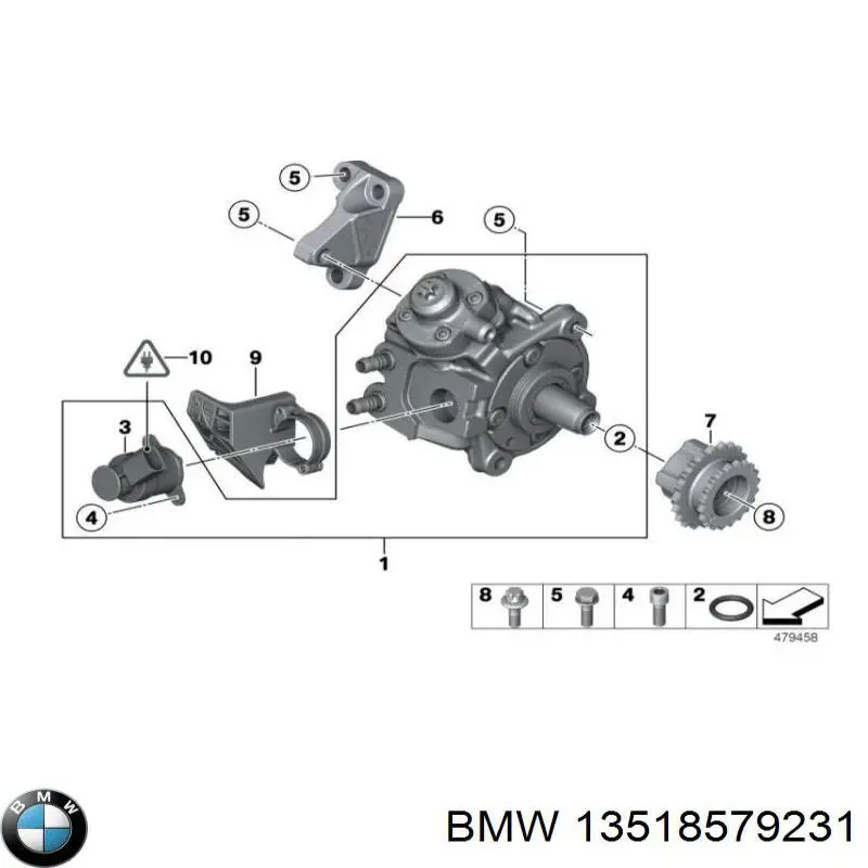 8579230 BMW Насос паливний високого тиску (ПНВТ)