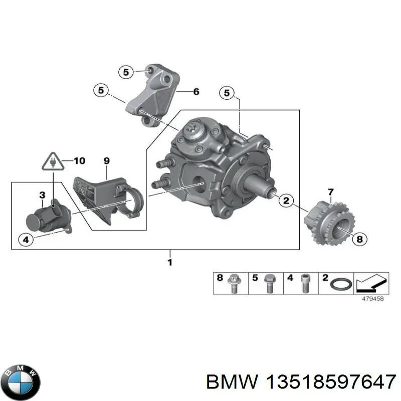 13518597647 BMW Насос паливний високого тиску (ПНВТ)