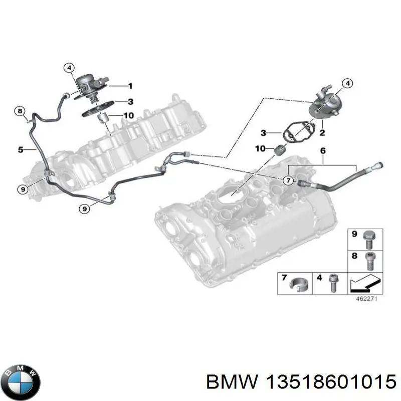 Насос паливний високого тиску BMW 13518601015 ціна, від 253.95 USD