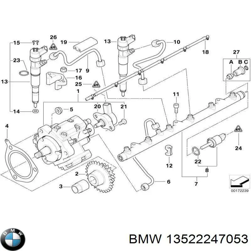Шестерня приводу ПНВТ BMW 13522247053 ціна, від 28.89 USD