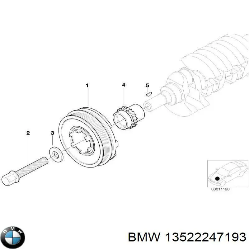 Ланцюг BMW 3 седан (E46) (1998 - 2005) ціна, від 68.27 USD
