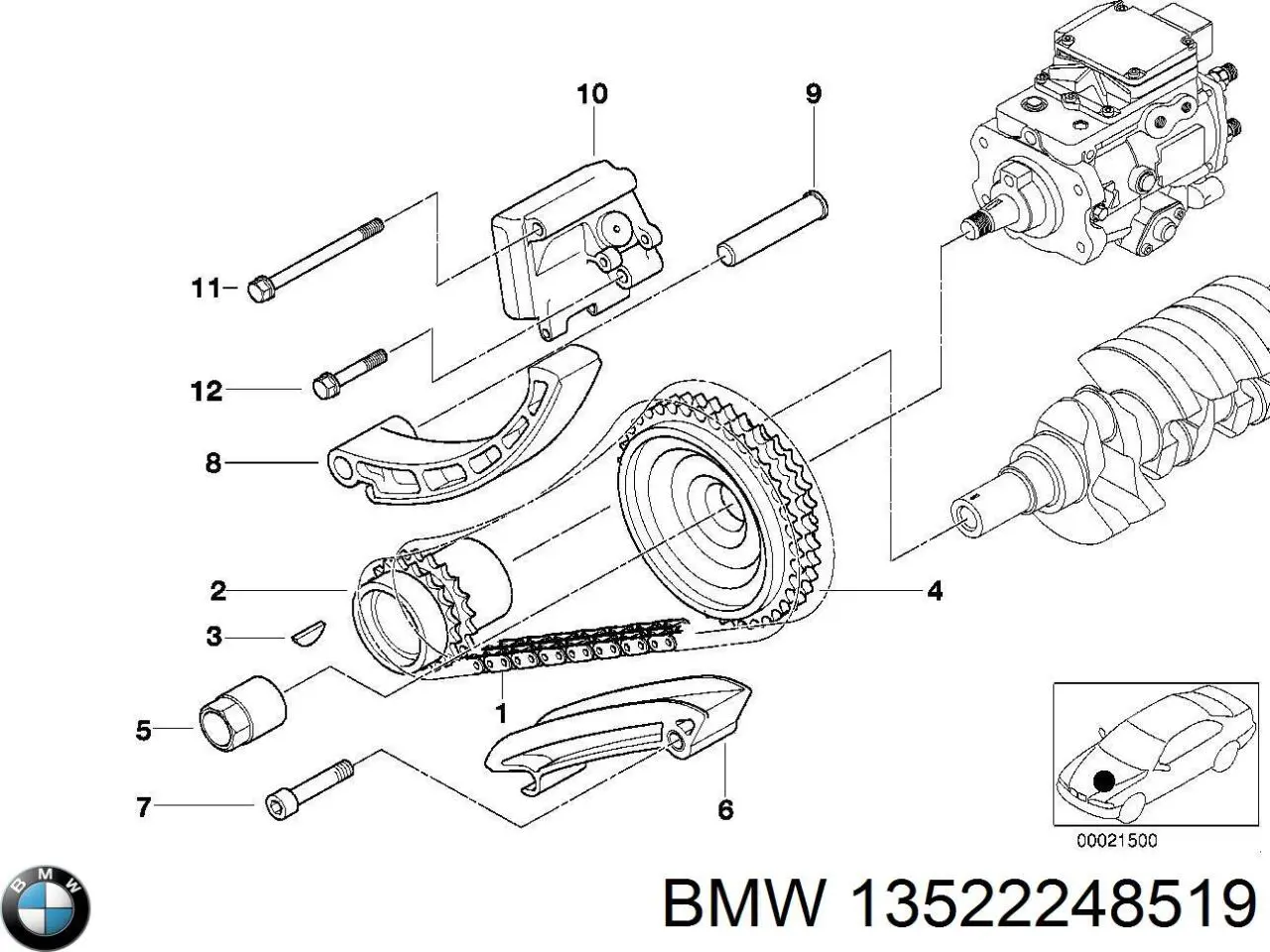 Купити 13522248519 BMW 