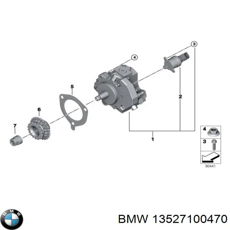 Купити 13527100470 BMW Болт шестерні распредвала