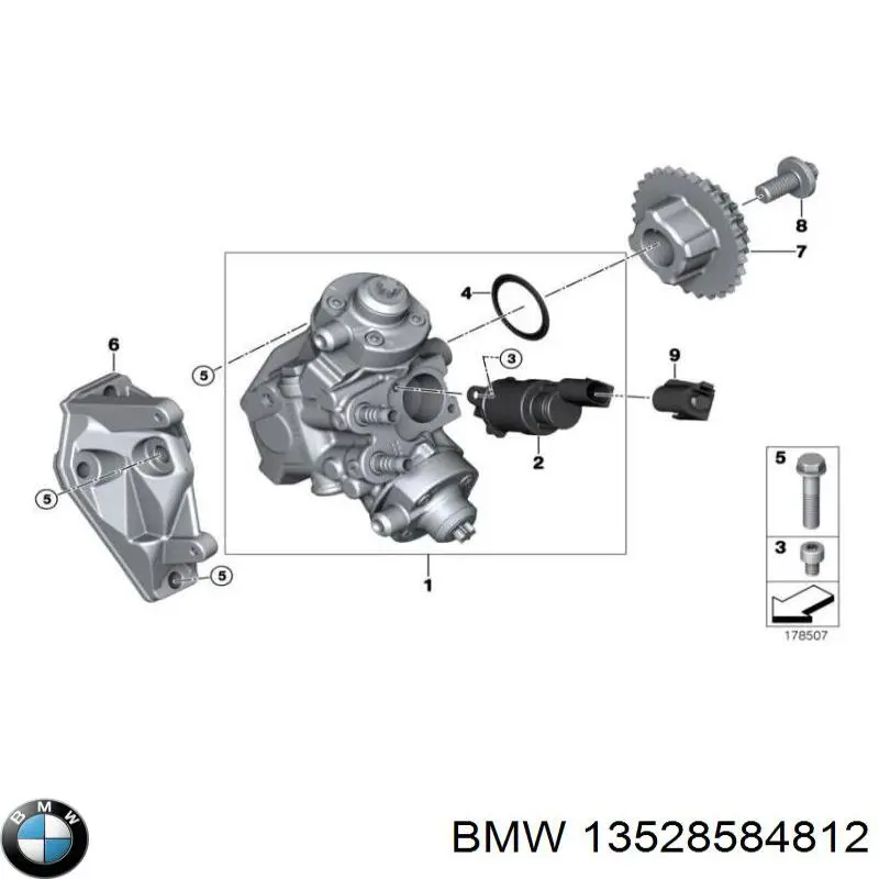 13528584812 BMW Шестерня приводу розподільного валу