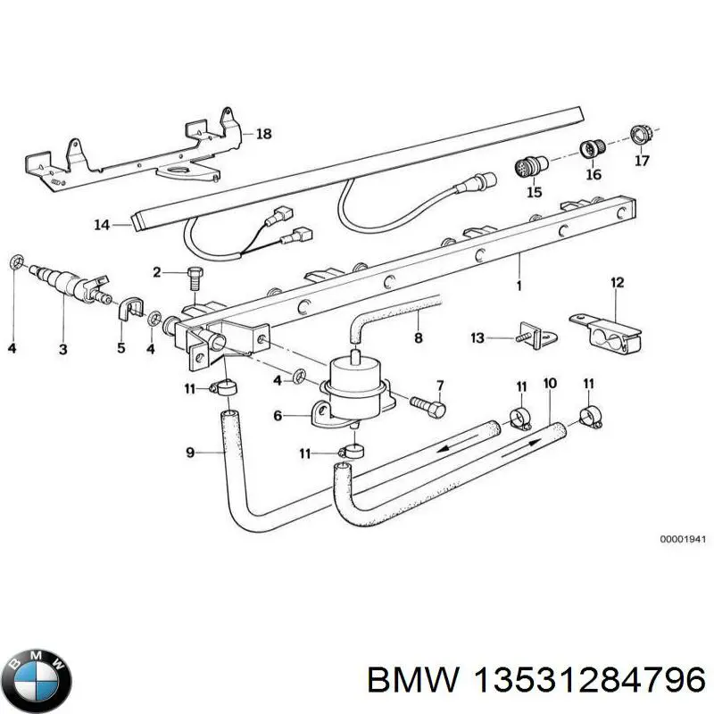 Купити 13531284796 BMW Регулятор тиску палива