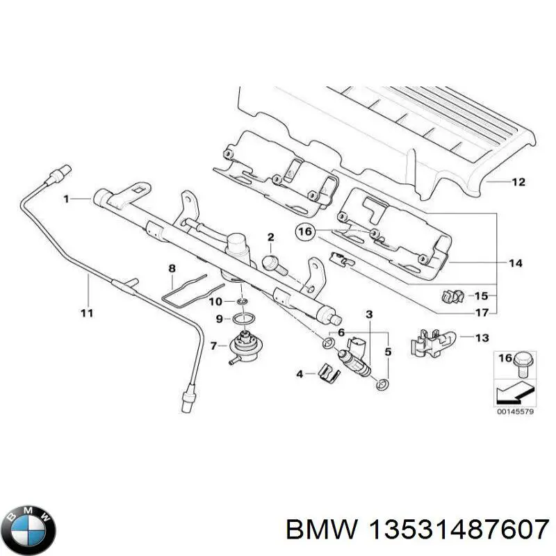 13531487607 BMW Форсунка вприску палива