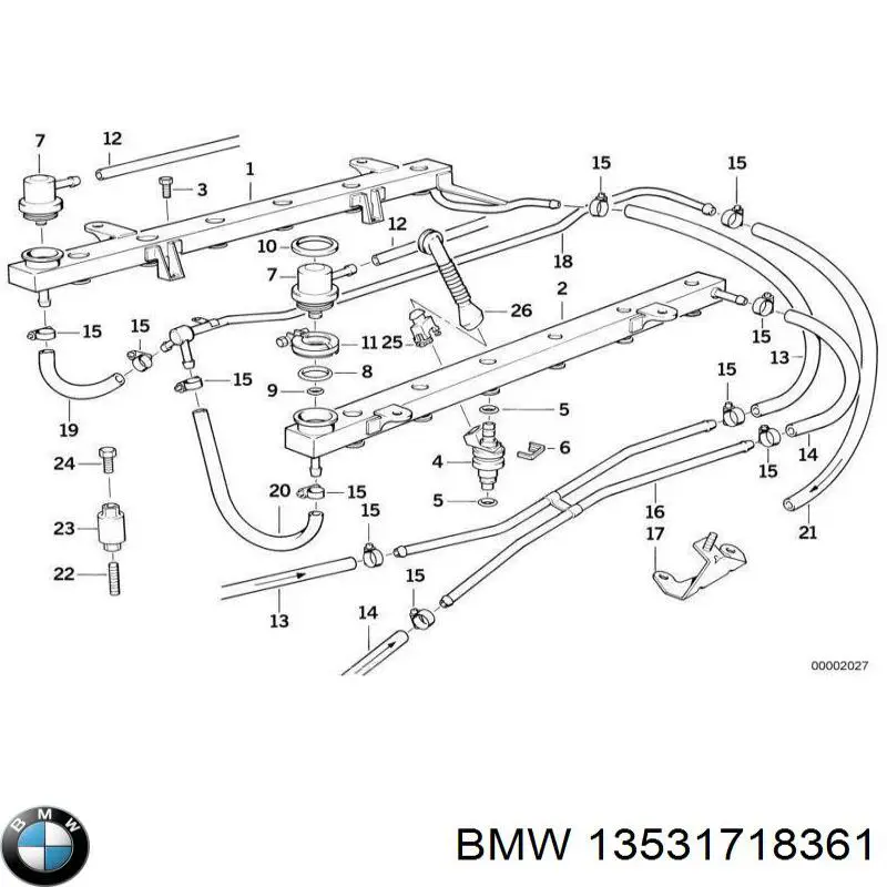 Купити 13531718361 BMW Хомут патрубка клапана EGR