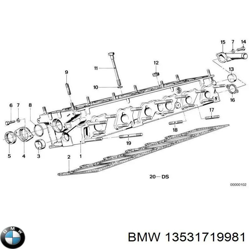 Рампа форсунок системи упорскування палива BMW 13531719981 ціна, від 10.15 USD