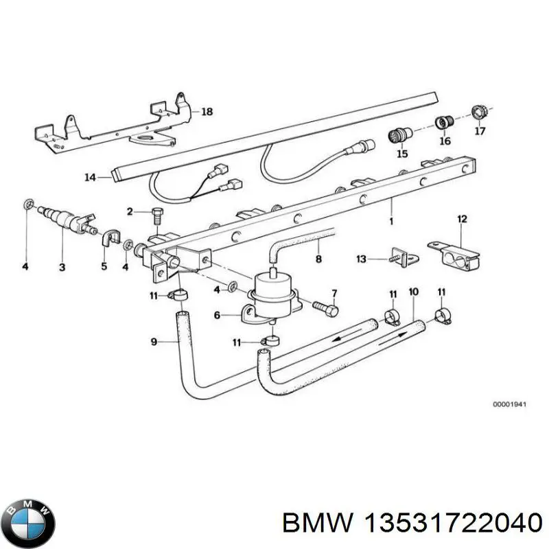 Регулятор тиску палива BMW 13531722040 ціна, від 72.25 USD