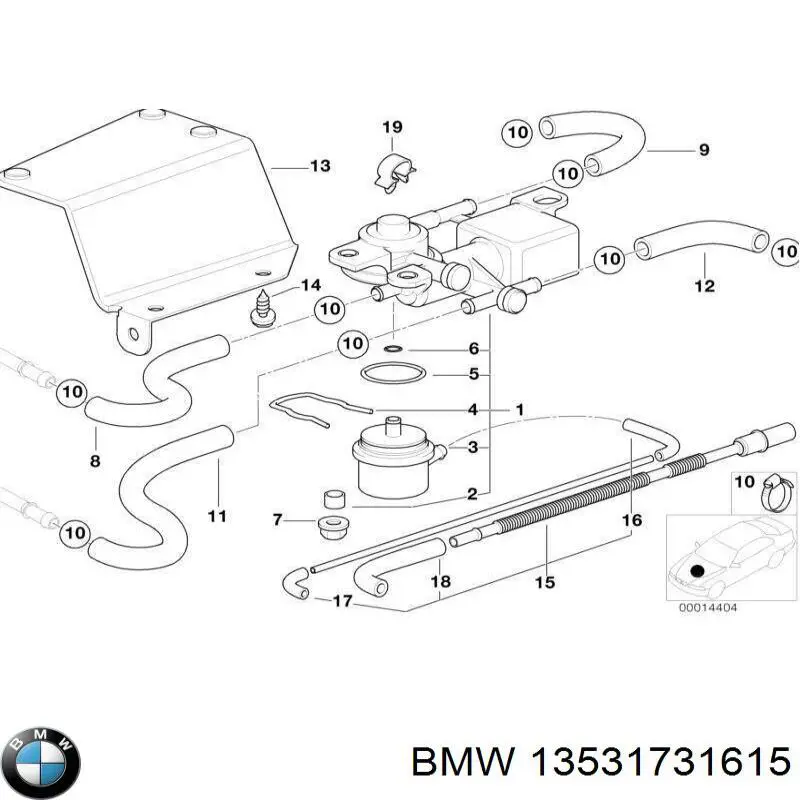 Купити 13531731615 BMW Регулятор тиску палива