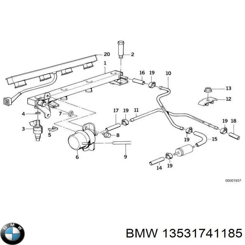  BMW 13531715552 ціна, від 14.91 USD