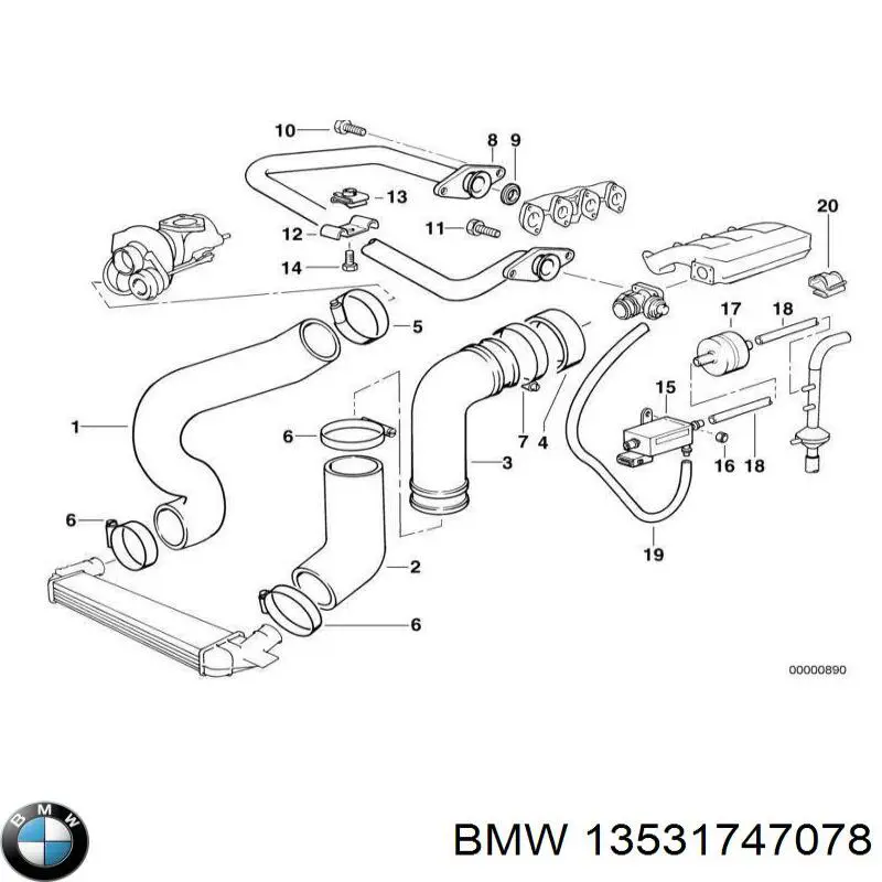 13531747078 BMW регулятор тиску палива