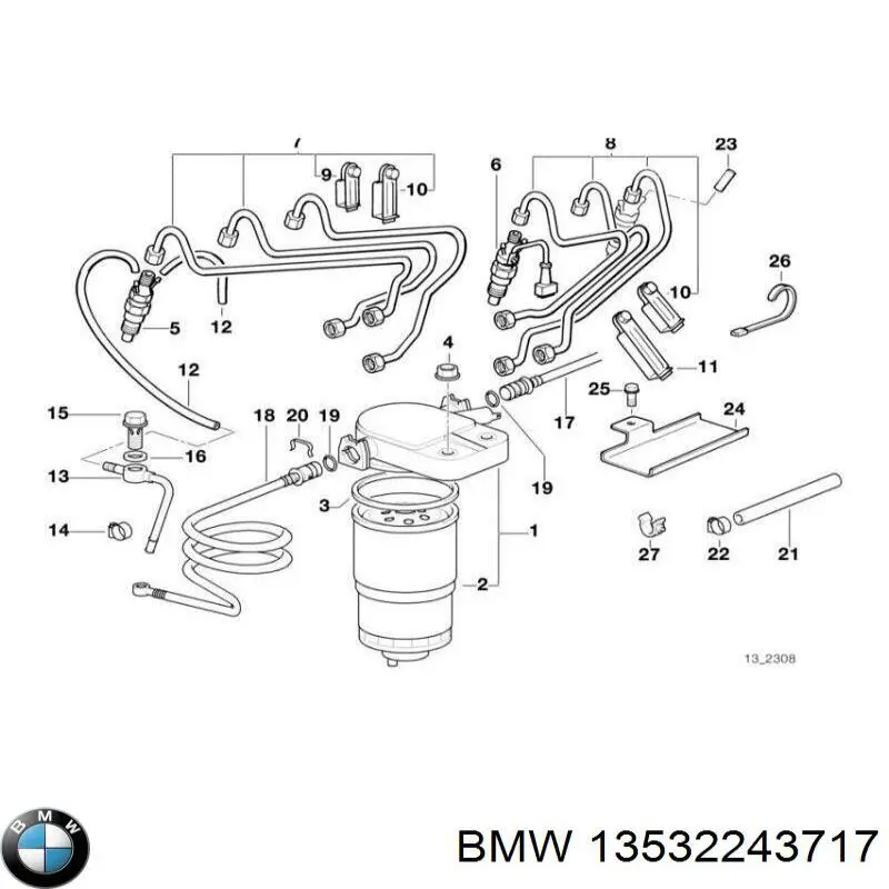 Купити 13532243717 BMW 