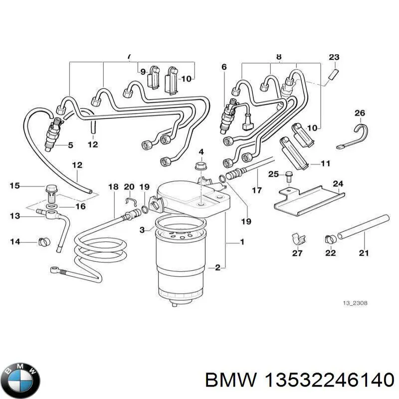  BMW 13532246140 ціна, від 87.51 USD
