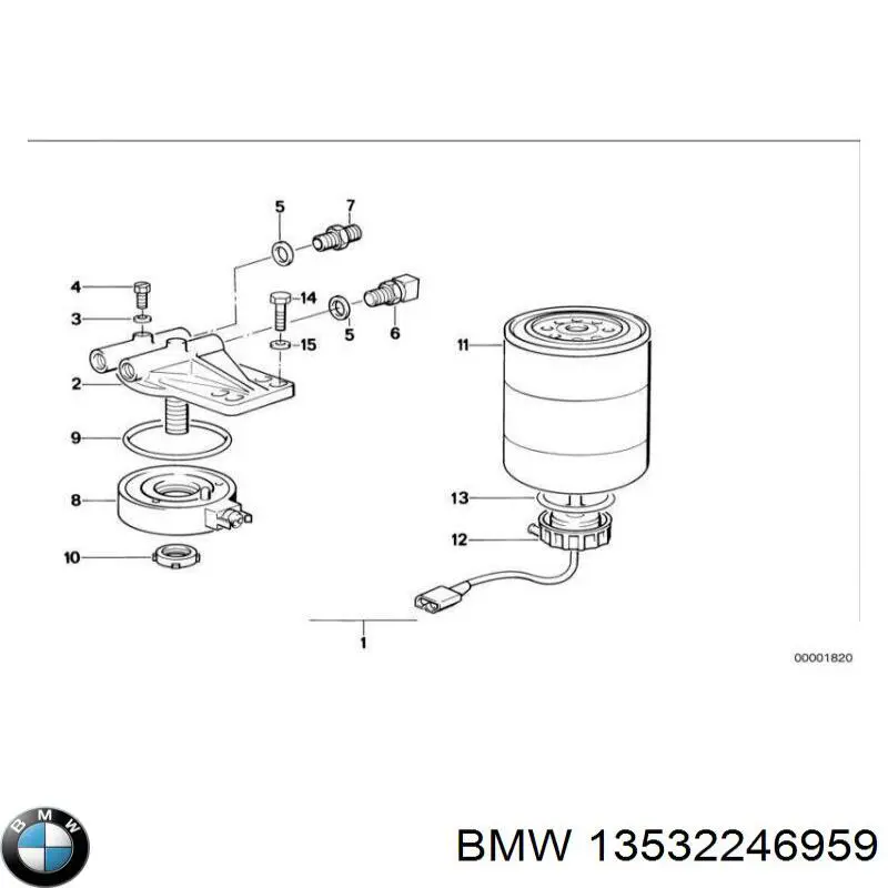  BMW 13532246959 ціна, від 41.07 USD