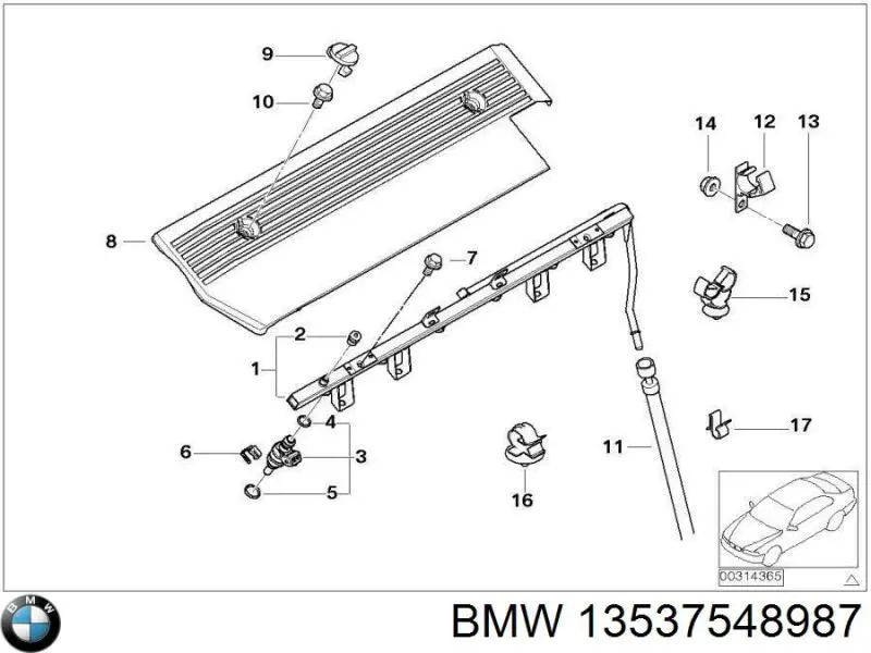  BMW 13537548987 ціна, від 31.67 USD