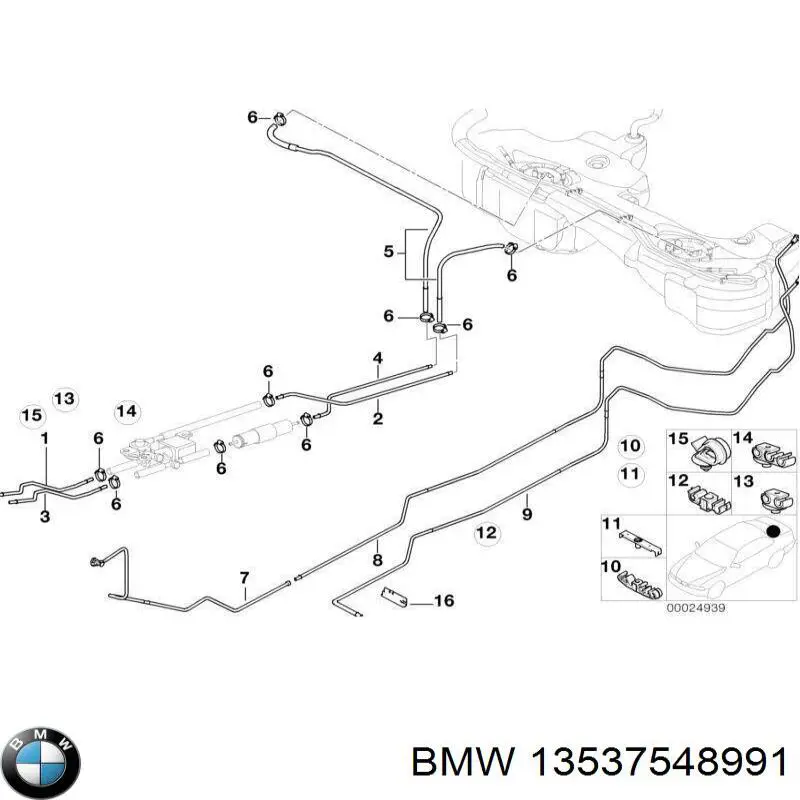  BMW 13537548991 ціна, від 12.67 USD