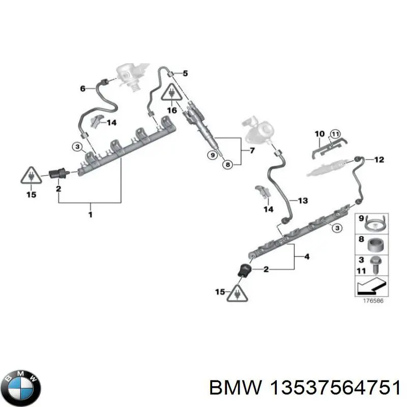 Кільце форсунки 13537564751 BMW