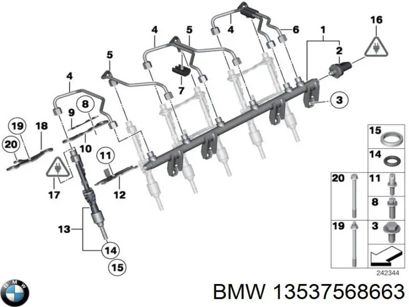  BMW 13537568663 ціна, від 16.93 USD