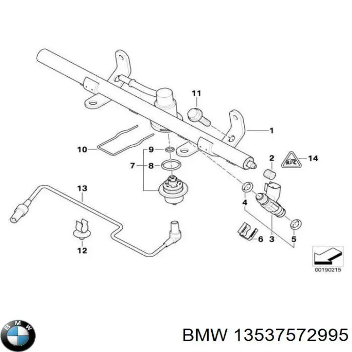 Форсунка паливна BMW 13537572995 ціна, від 95.02 USD