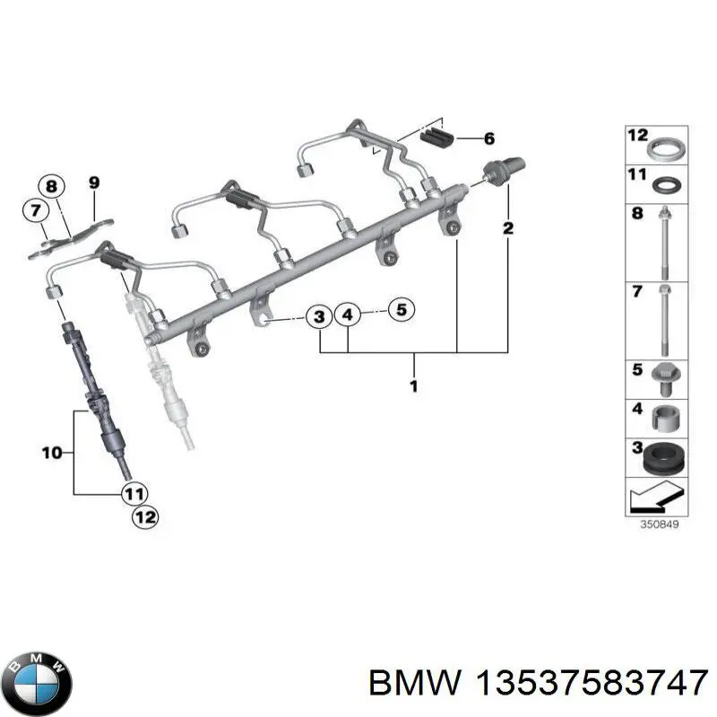 13537583747 BMW Болт кріплення головки блоку циліндрів