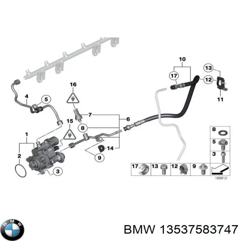 Болт головки блока циліндрів, ГБЦ BMW 13537583747 ціна, від 0.55 USD