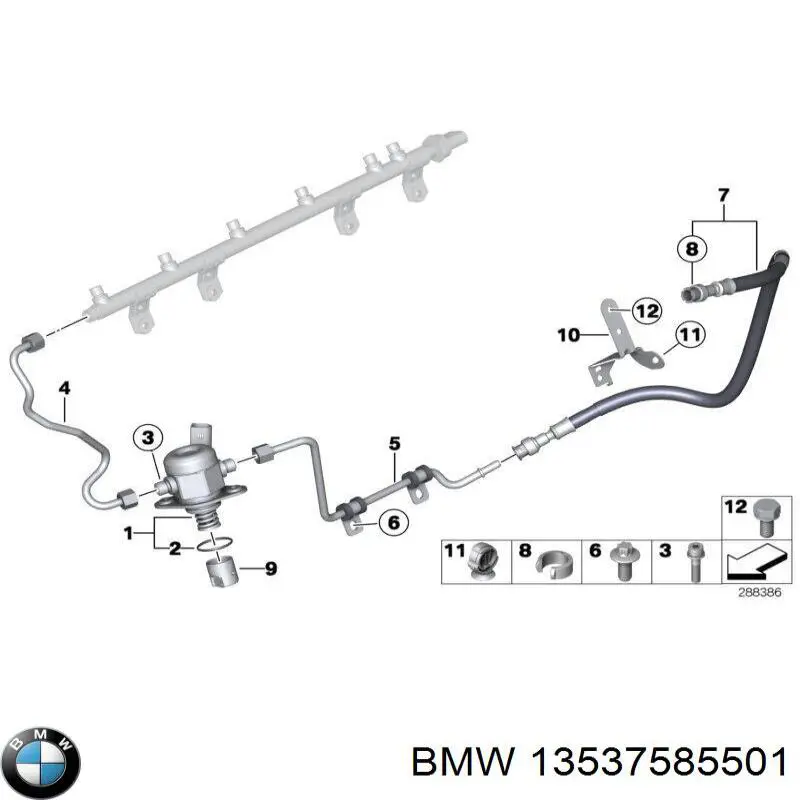  BMW 13537585501 ціна, від 1.27 USD