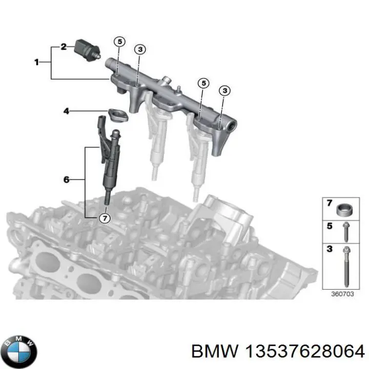 Кронштейн генератора (натяжний) BMW 13537628064 ціна, від 2.60 USD