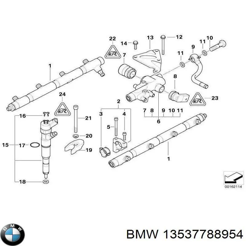 13537788954 BMW Форсунка вприску палива