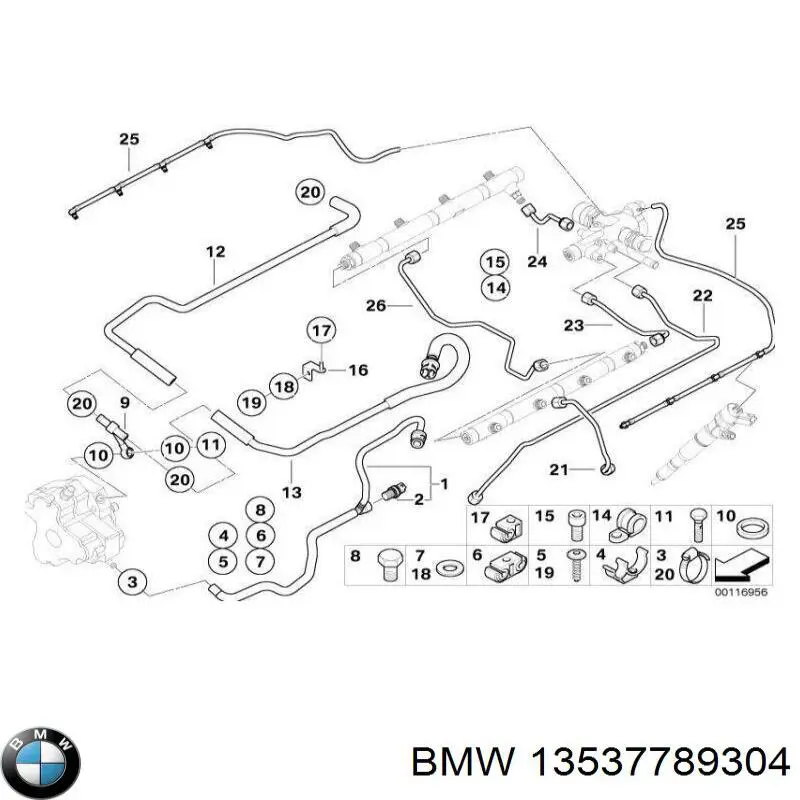 Купити 13537789304 BMW Датчик тиску палива