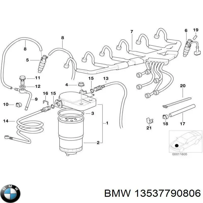 BMW 13537790806 ціна, від 209.56 USD