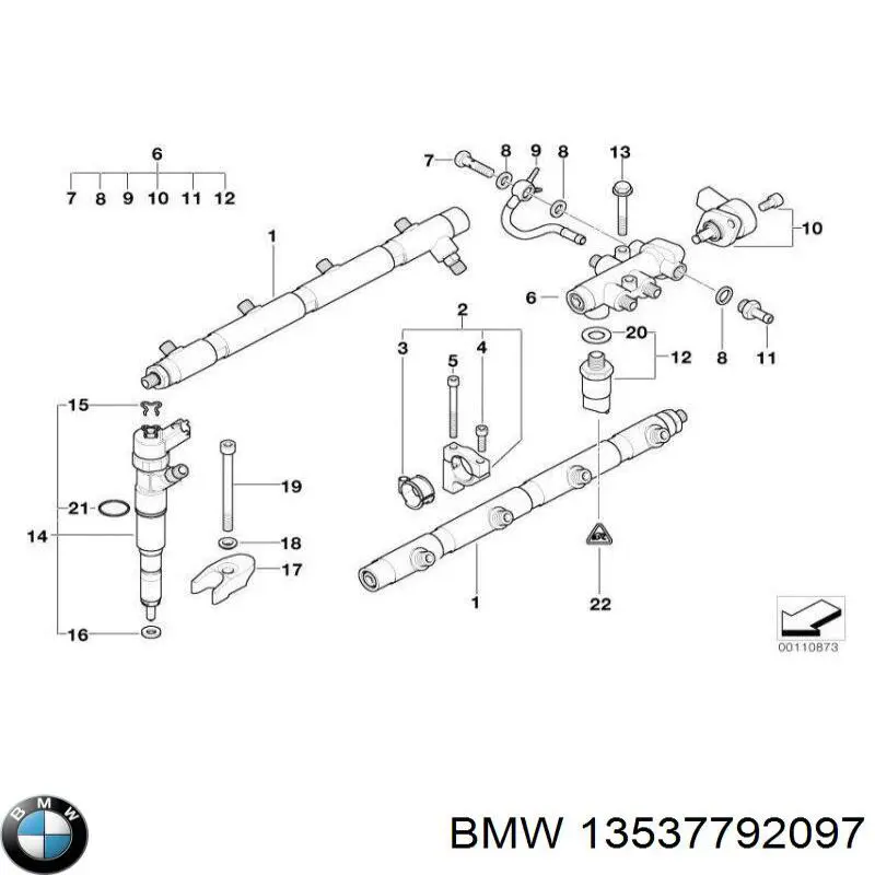 13537792097 BMW Форсунка вприску палива