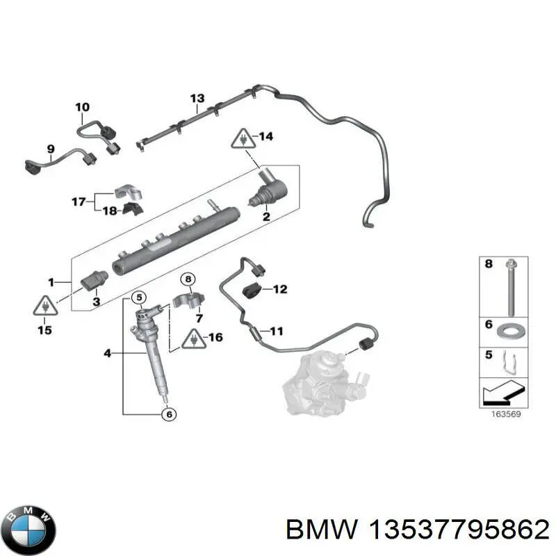 13537795862 BMW регулятор тиску палива