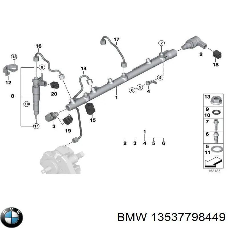  BMW 13537798449 ціна, від 19.00 USD