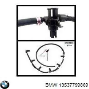 Купити 13537799869 BMW Трубка паливна, зворотня від форсунок