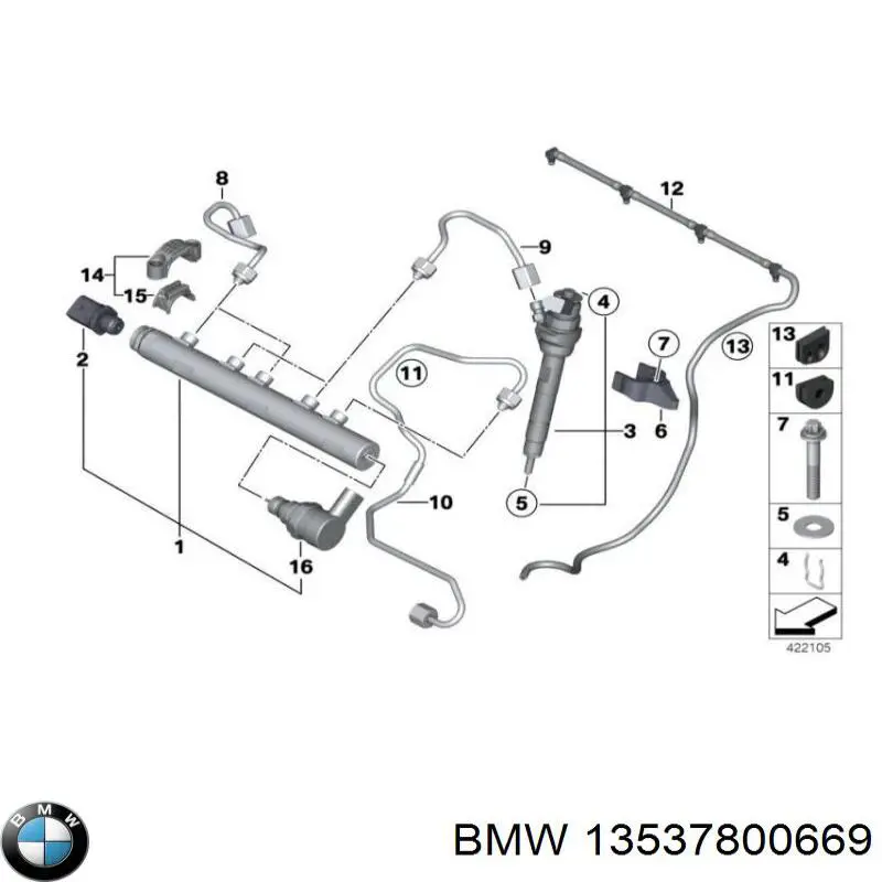  BMW 13537800669 ціна, від 25.34 USD