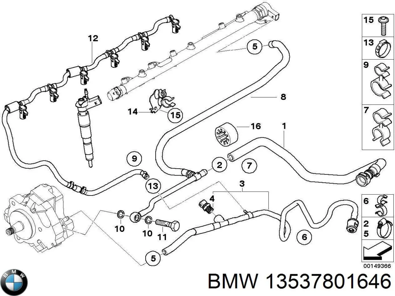  BMW 13537801646 ціна, від 188.03 USD