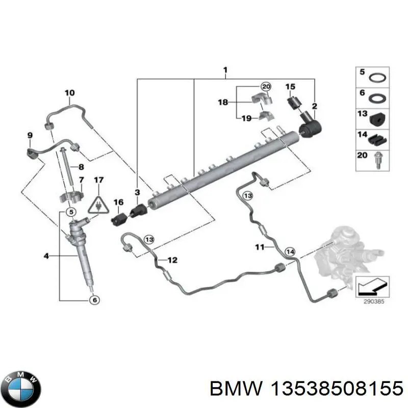 13538508155 BMW Елементи гідропневматичною гальмівної системи