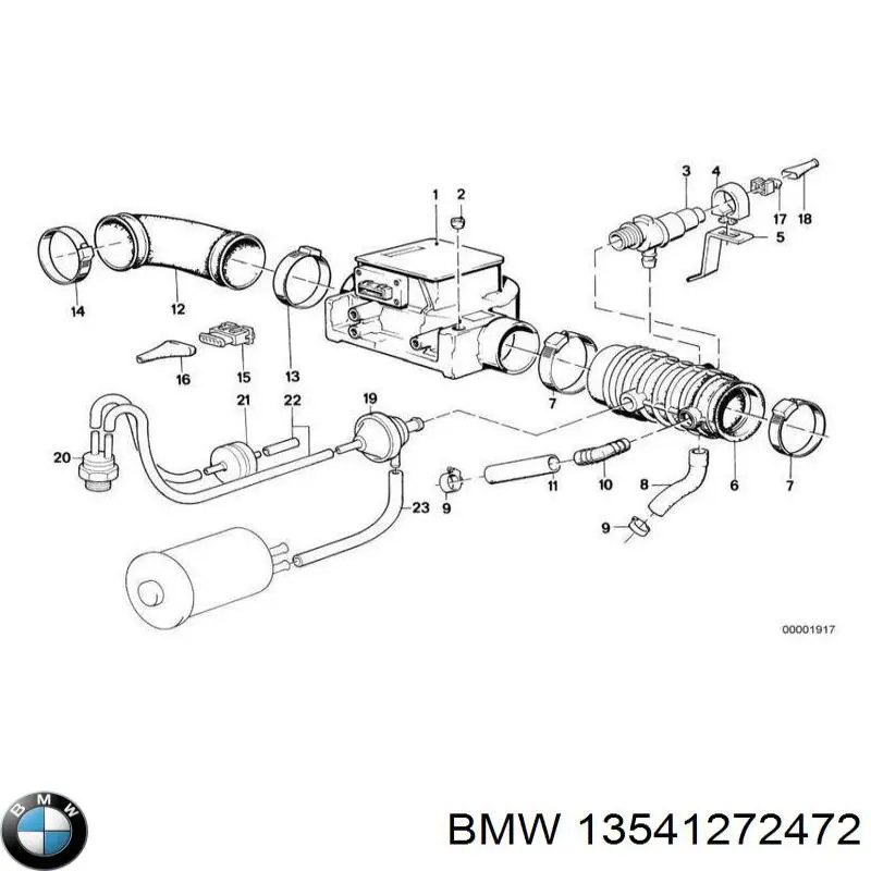 13541272472 BMW Гофра витратоміра повітря