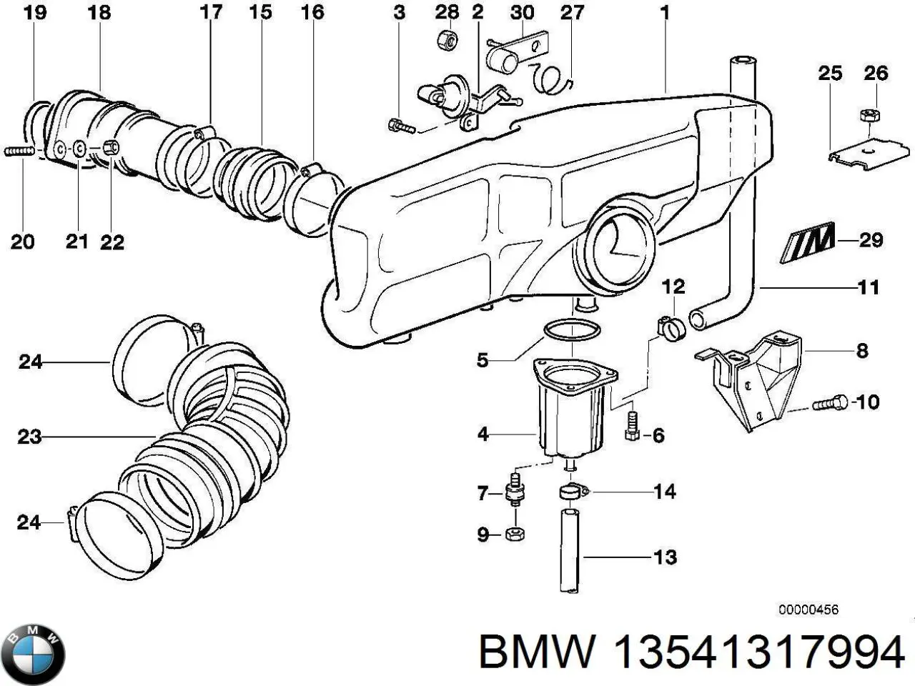 Прокладка впускного колектора 13541317994 BMW