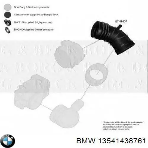Купити 13541438761 BMW Патрубок витратоміра повітря