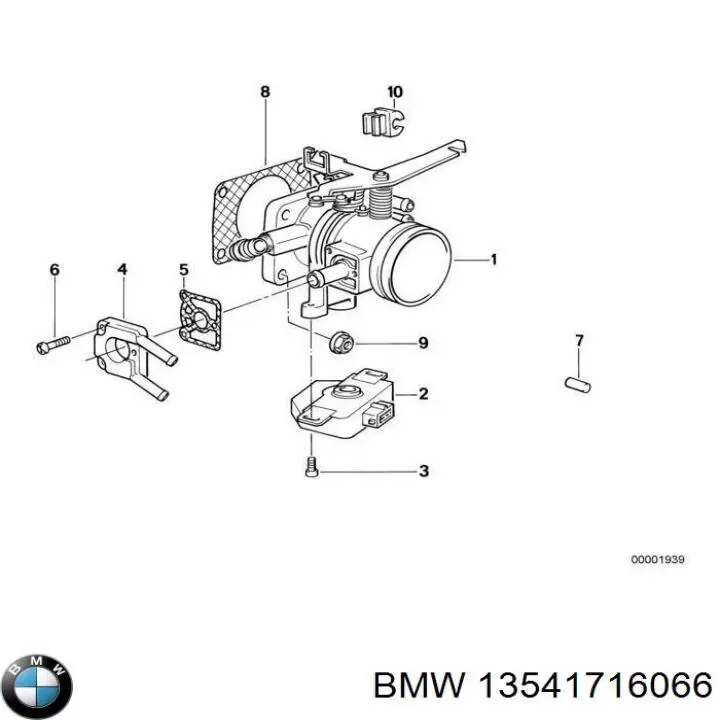 Дросільна заслінка в зборі на BMW 3  E30