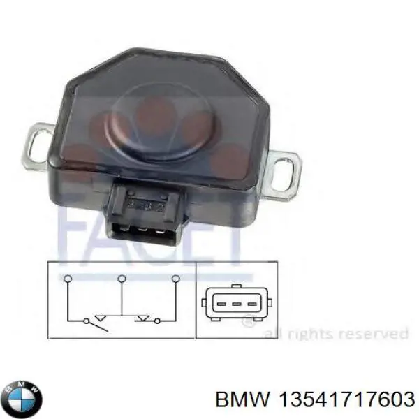 13541717603 BMW датчик положення дросельної заслінки (потенціометр)
