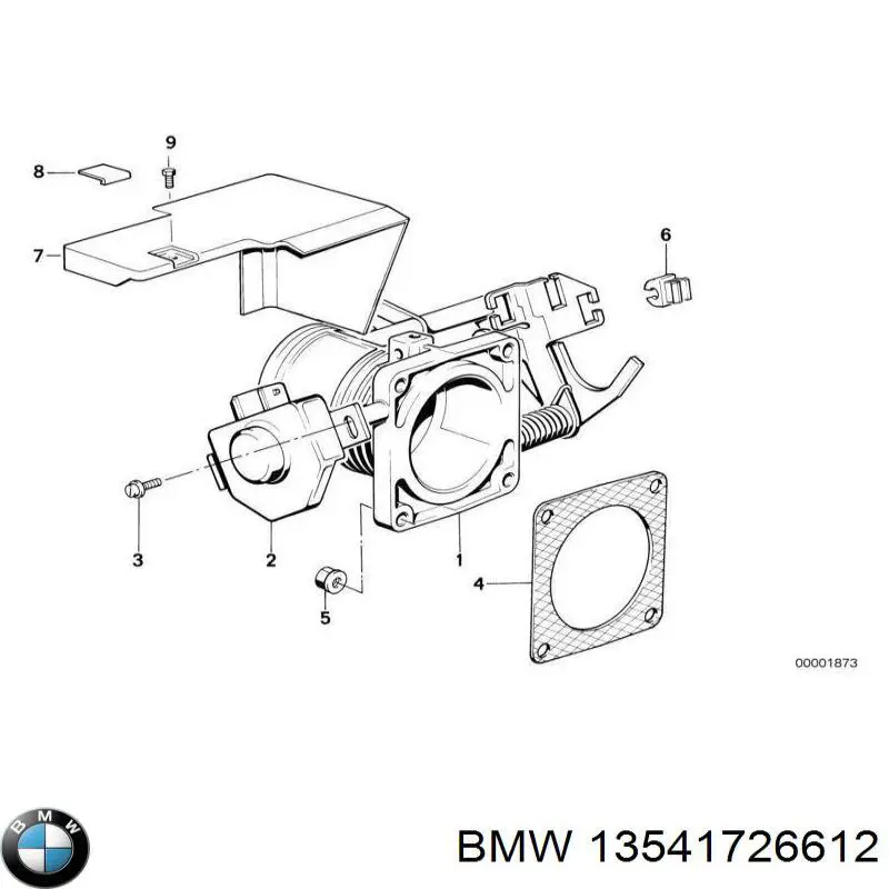 13541726612 BMW Дросільна заслінка в зборі