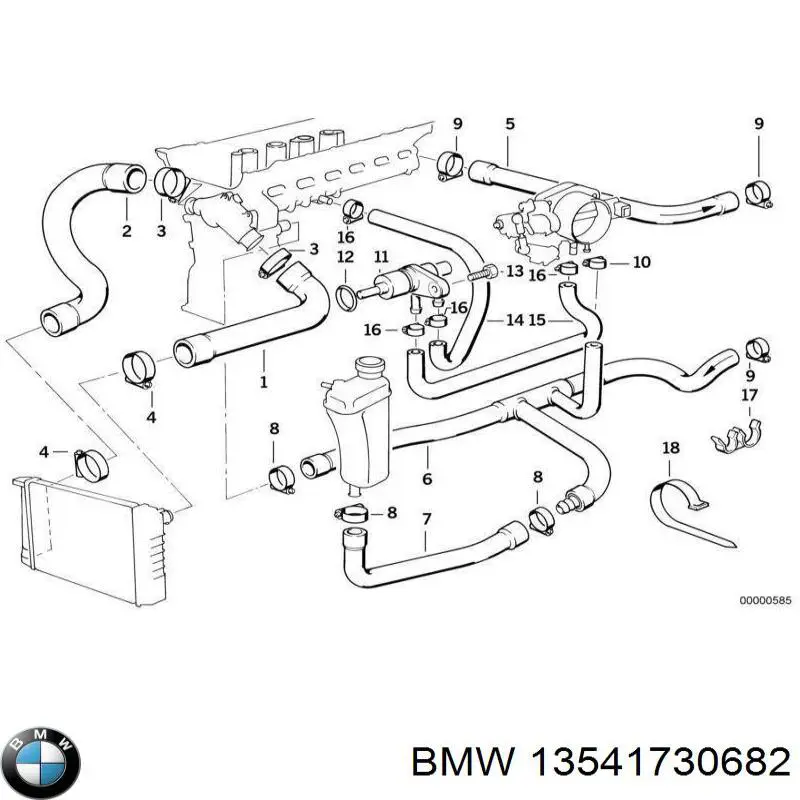 термостат додатковий на BMW 5 (E34)