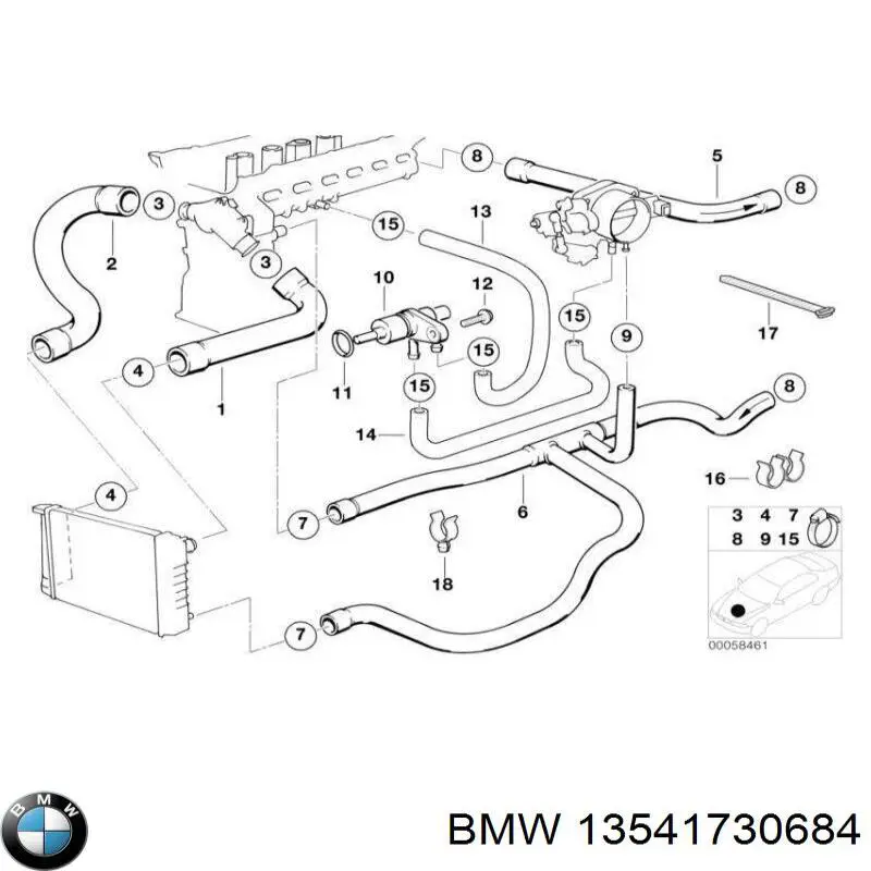  BMW 13541730684 ціна, від 16.57 USD