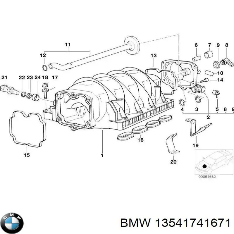 Блок дросельної заслінки на BMW 8 (E31)