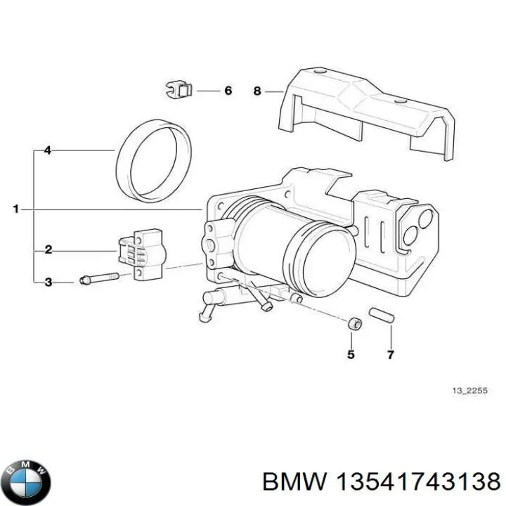 Купити 1743138 BMW Дросільна заслінка