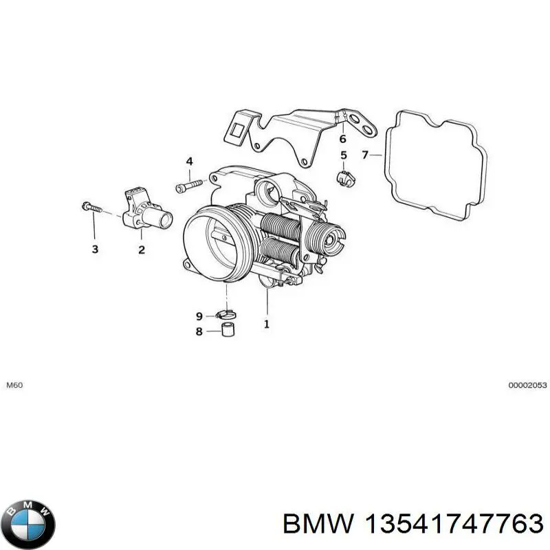 Блок дросельної заслінки BMW 13541747763 ціна, від 76.00 USD